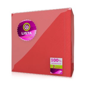 Иваново — Салфетки «Lista DELUXE» интенсив красные оптом.