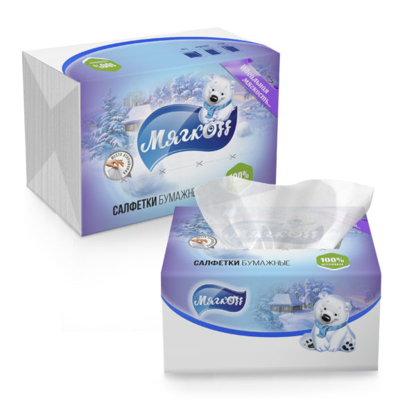 Иваново — Салфетки «Мягкоff» белые оптом.