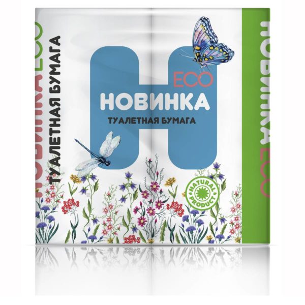 Иваново — Туалетная бумага  «Новинка ЭКО» 4Р 2 слоя белая оптом.